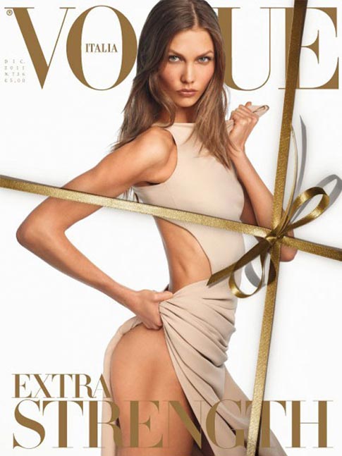 Karlie Kloss nude editorial for Vogue Italia causes Fury