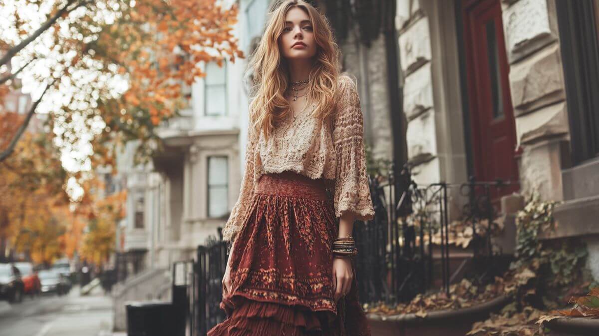Autumn Trends Recommend by Vogue Editors 2 earthy colors and boho are top Autumn Trends for 2024