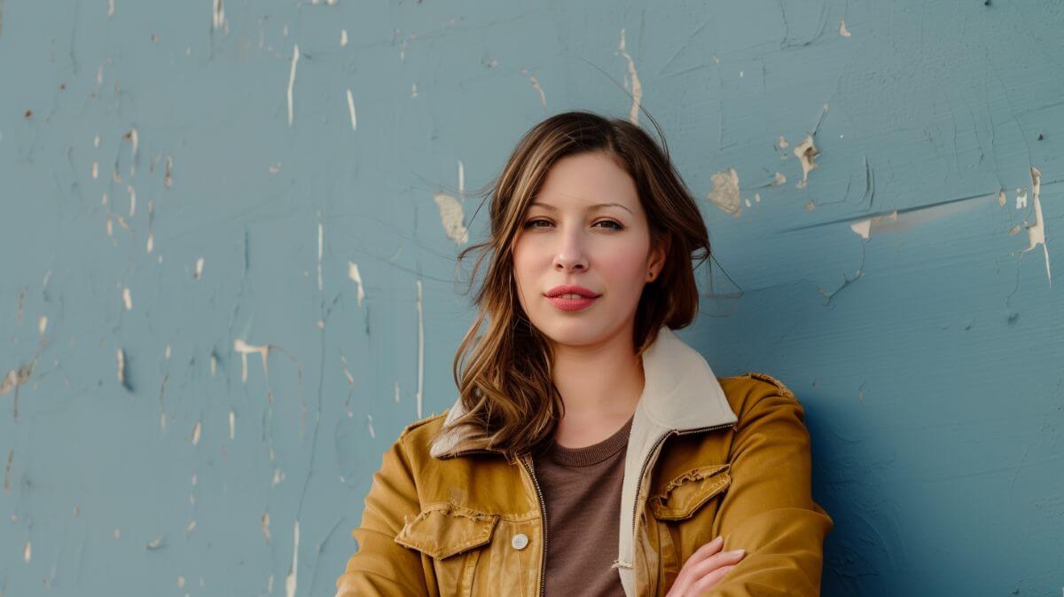 The Ultimate Guide to Vintage Streetwear: History, Trends & How to Style It 3 sarah in vintage jacket